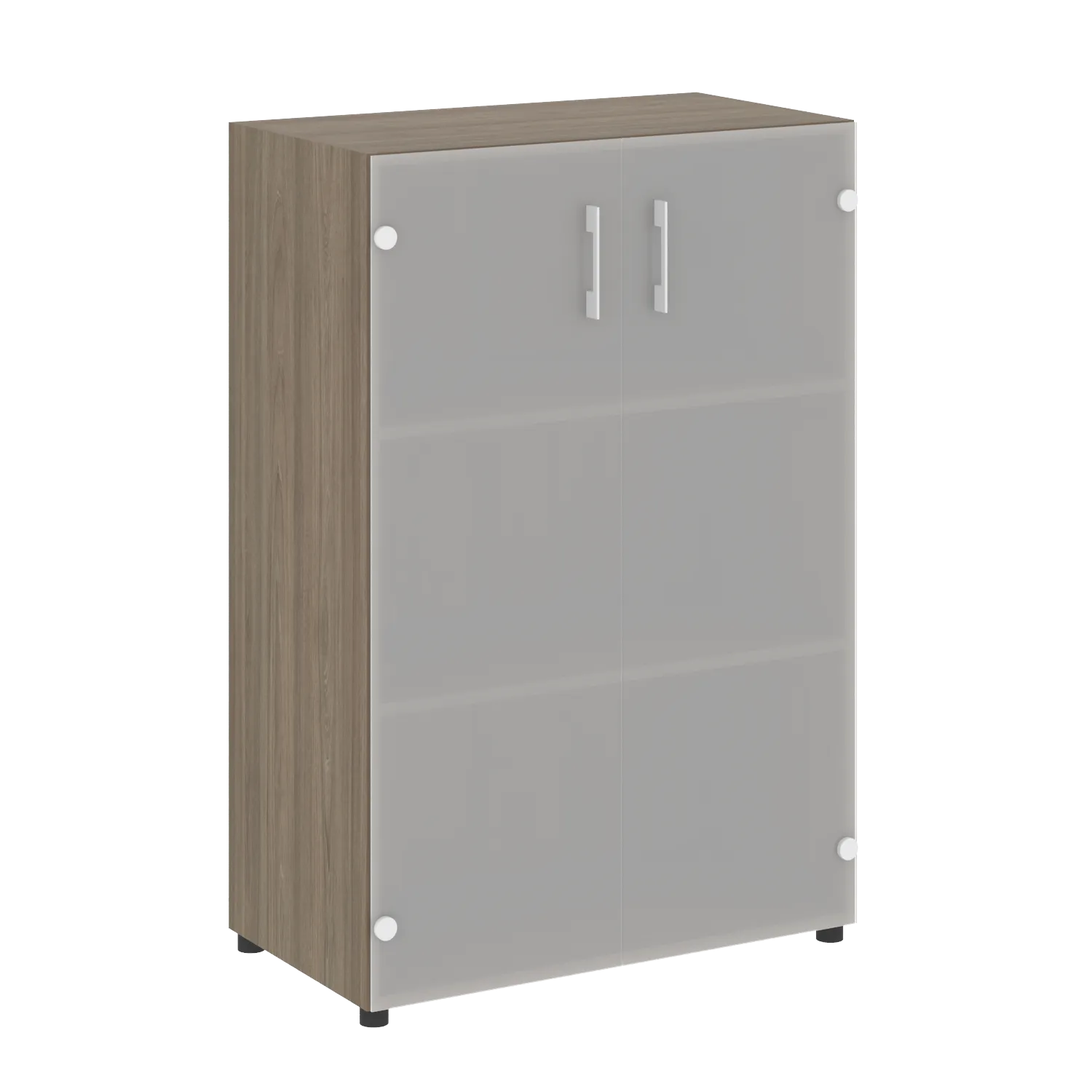 Шкаф средний широкий (2 средних фасада стекло) Yalta LT.ST-2.4 вяз благородный